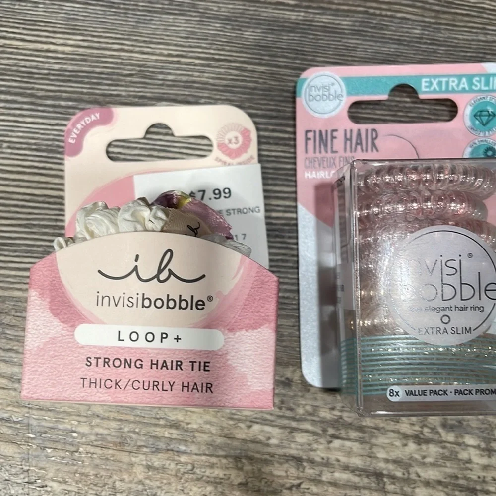 2 pack hair tie with cosmetics bag